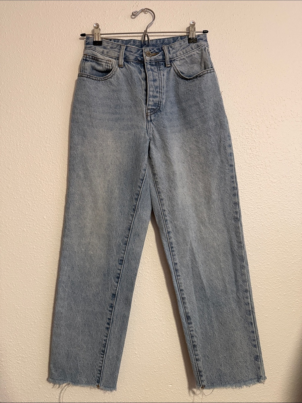 John Galt Light Wash Straight Leg Jeans